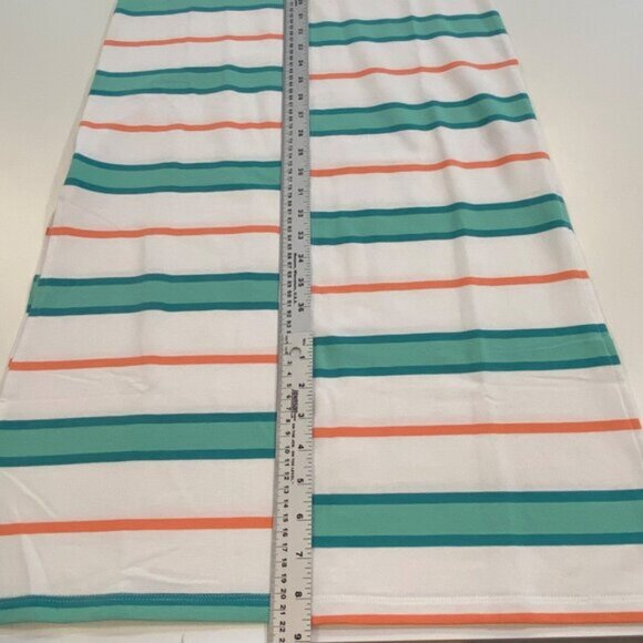 Hatley Sierra Midi Dress Coastal Stripes XS Soft Cotton Blend Short Sleeve NWT - Picture 12 of 14